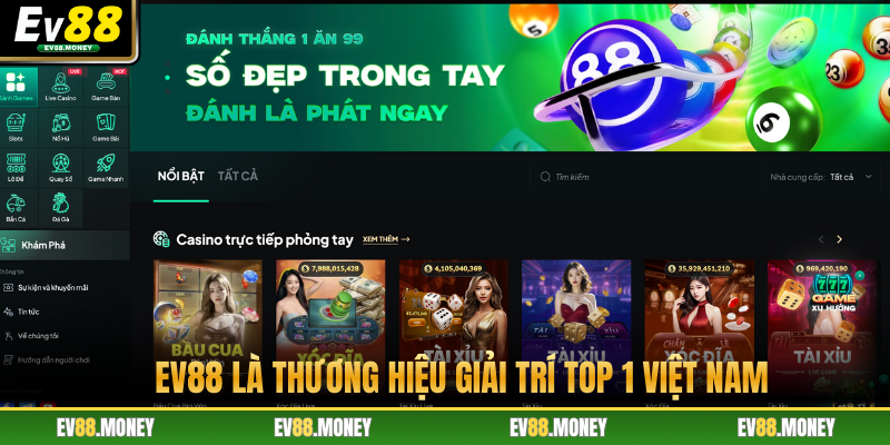 Lịch sử hình thành thương hiệu giải trí EV88