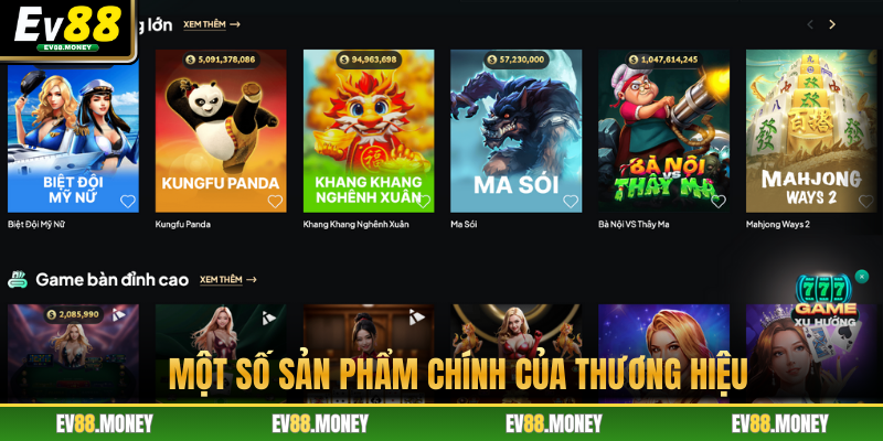 Các game giải trí ăn khách nhất tại Ev88